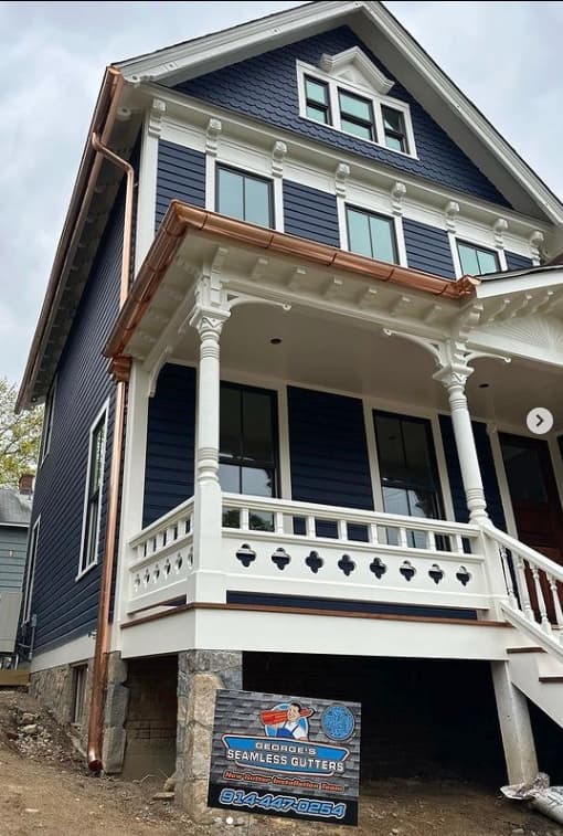 Scarsdale NY Copper Gutter Installation