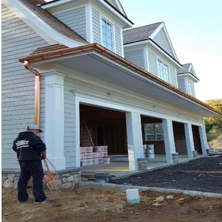 Copper Gutter Installation