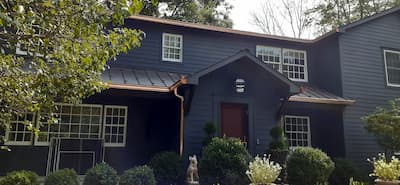 Copper Gutters and Downspouts