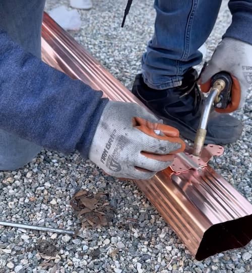 Copper Gutters Patina Do Copper Rain Gutters Turn Green?