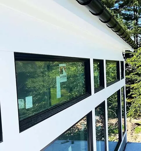 Black Gutters On White House Westchester NY