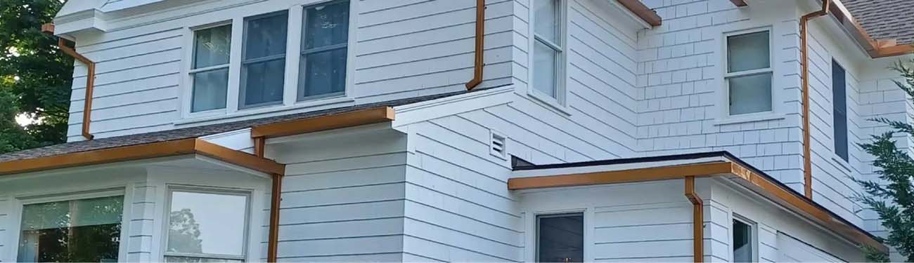 Faux Copper Gutters