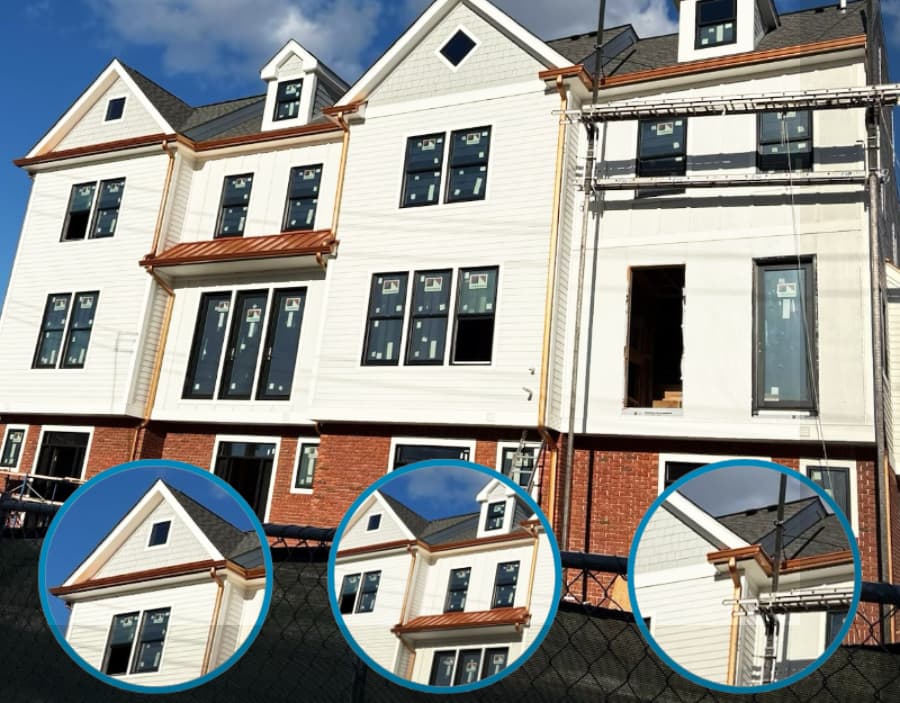 K-Style Aluminum Copper Gutters with Round Downspouts