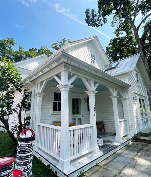 Combining Half-Round Gutters and Ornate Architecture