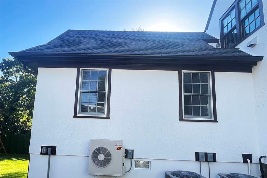 Half-Round Dark Bronze Gutters