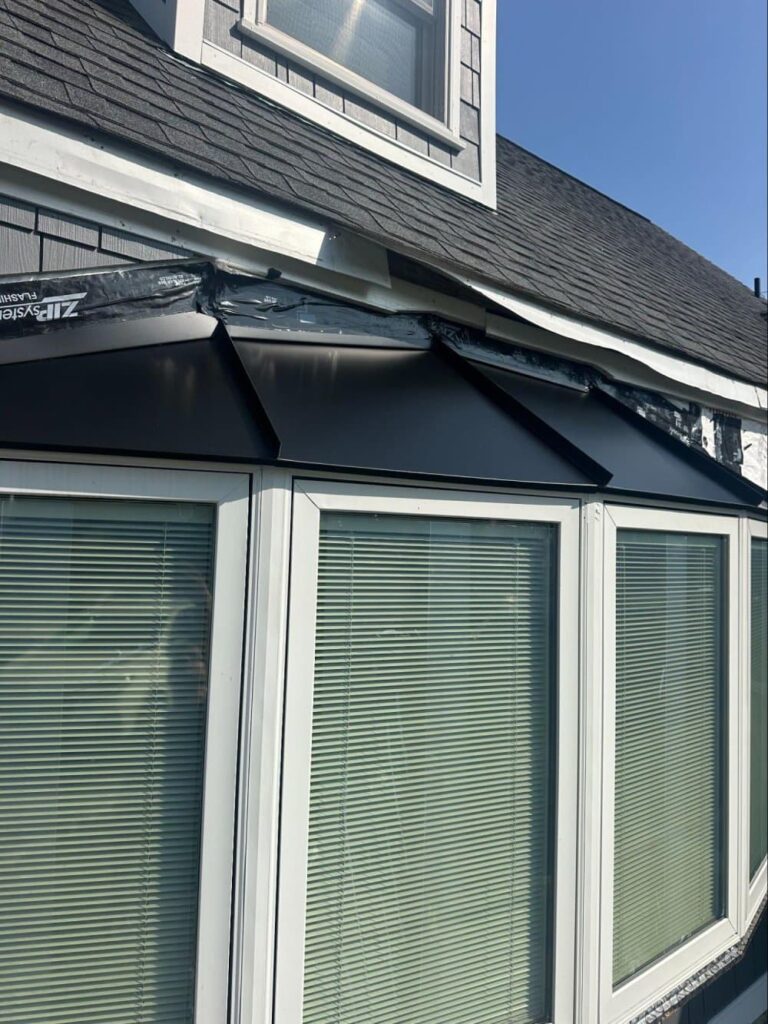 Black Standing Seam Metal Roof