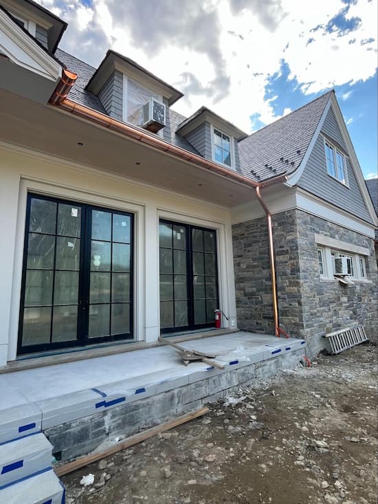 Half-Round Copper Gutters